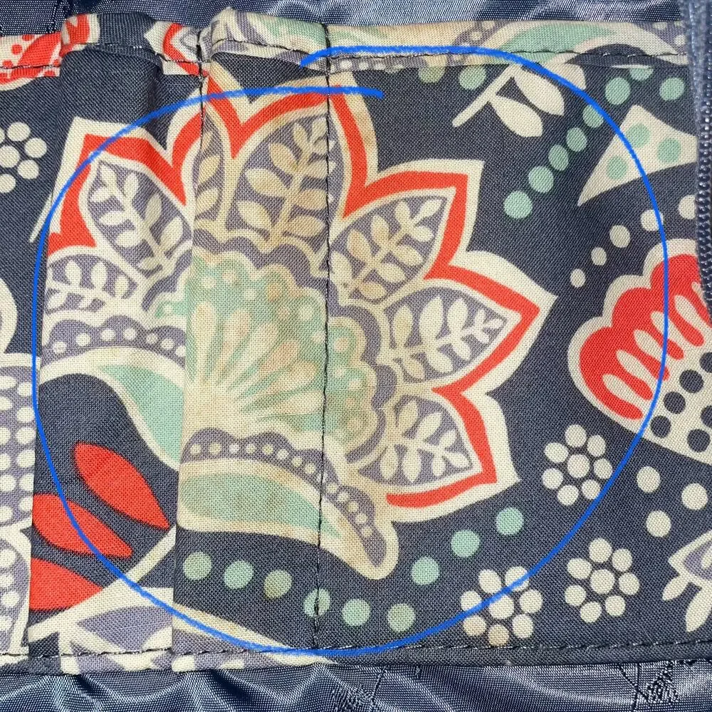Vera Bradley Campus Backpack Nomadic Floral Quilted Travel Bag Carry On Large - Picture 7 of 16